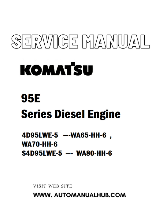 Komatsu 95E Series Diesel Engine Service And Repair Manual - PDF