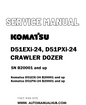 Komatsu D51EXi-24, D51PXi-24 CRAWLER DOZER Service And Repair Manual SN B20001 and up - PDF