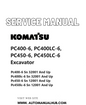 Komatsu PC400-6, PC400LC-6, PC450-6, PC450LC-6 Excavator Service And Repair Manual SN 32001 & up, 12001 & up PDF