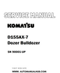 Komatsu D155AX-7 Dozer Bulldozer Service And Repair Manual SN 90001-UP - PDF