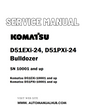 Komatsu D51EXi-24, D51PXi-24 Bulldozer Service And Repair Manual SN 10001 and up - PDF