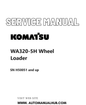 Komatsu WA320-5H Wheel Loader Service And Repair Manual SN H50051 and up PDF