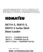 Komatsu SK714-5, SK815-5, SK815-5 turbo Skid-Steer Loader Service And Repair Manual SN 37AF00004 and up, 37BF00006 and up, 37BTF00003 and up PDF