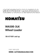 Komatsu WA500-3LK Wheel Loader Service And Repair Manual SN A71001 and up PDF