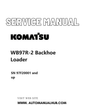 Komatsu WB97R-2 Backhoe Loader Service And Repair Manual SN 97F20001 and up PDF