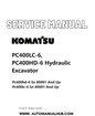 Komatsu PC400LC-6, PC400HD-6 Hydraulic Excavator Service And Repair Manual SN 80001 and up PDF