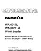 Komatsu WA200-5L, WA200PT-5L Wheel Loader Service And Repair Manual SN A82001 and up, A89001 and up PDF