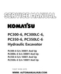 Komatsu PC300-6, PC300LC-6, PC350-6, PC350LC-6 Hydraulic Excavator Service And Repair Manual 30001 and up, 10001 and up PDF