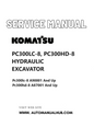 KOMATSU PC300LC-8, PC300HD-8 HYDRAULIC EXCAVATOR SERVICE AND REPAIR MANUAL PDF