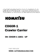 Komatsu CD60R-1 Crawler Carrier Service And Repair Manual SN: CD60R-1 1801 - UP - PDF