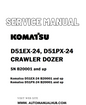 Komatsu D51EX-24, D51PX-24 CRAWLER DOZER Service And Repair Manual SN B20001 and up - PDF