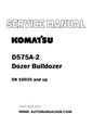 Komatsu D575A-2 Dozer Bulldozer Service And Repair Manual SN 10035 and up - PDF
