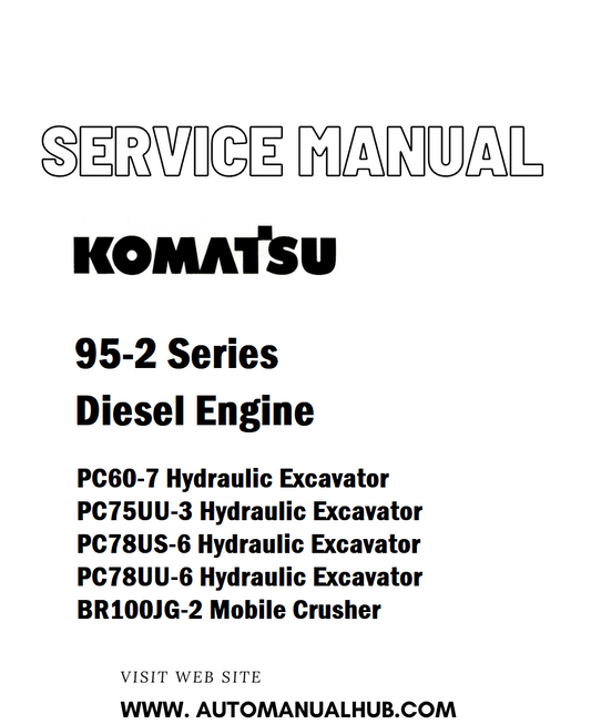 Komatsu 95-2 Series Diesel Engine Service And Repair Manual - PDF