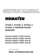 Komatsu XT430-2, XT430L-2, XT445L-2, XT450L-2 CRAWLER FELLER BUNCHER Service And Repair Manual PDF