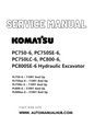 Komatsu PC750-6, PC750SE-6, PC750LC-6, PC800-6, PC800SE-6 Hydraulic Excavator Service And Repair Manual SN 11001 and up, 31001 and up PDF