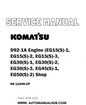 Komatsu 4D92-1A Engine (EG15(S)-1, EG15(S)-2, EG15(S)-3, EG30(S)-1, EG30(S)-2, EG30(S)-3, EG45(S)-1, EG50(S)-2) Shop Service And Repair Manual SN 11008-UP - PDF 