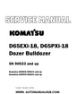 Komatsu D65EXi-18, D65PXi-18 Dozer Bulldozer Service And Repair Manual SN 90023 and up - PDF