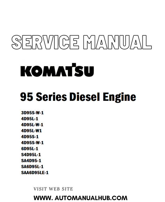 Komatsu 95 Series Diesel Engine Service And Repair Manual - PDF