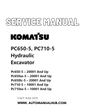 Komatsu PC650-5, PC710-5 Hydraulic Excavator Service And Repair Manual SN 20001 and up PDF