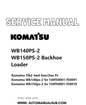 Komatsu WB140PS-2 WB150PS-2 Backhoe Loader Service And Repair Manual PDF
