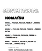 Komatsu 4D92E, 4D94LE, 4D98E Diesel Engine Service And Repair Manual (4D94E-BE3) - PDF