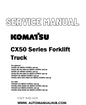 Komatsu CX50 Series Forklift Truck Service And Repair Manual - PDF