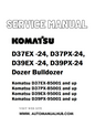 Komatsu D37EX -24, D37PX-24, D39EX -24, D39PX-24 Dozer Bulldozer Service And Repair Manual - PDF
