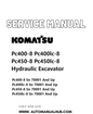 Komatsu Pc400-8 Pc400lc-8 Pc450-8 Pc450lc-8 Hydraulic Excavator Service And Repair Manual SN 70001 & Up PDF
