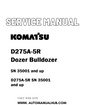 Komatsu D275A-5R Dozer Bulldozer Service And Repair Manual SN 35001 and up - PDF