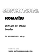 Komatsu WA500-3H Wheel Loader Service And Repair Manual SN WA500H20051 and up PDF