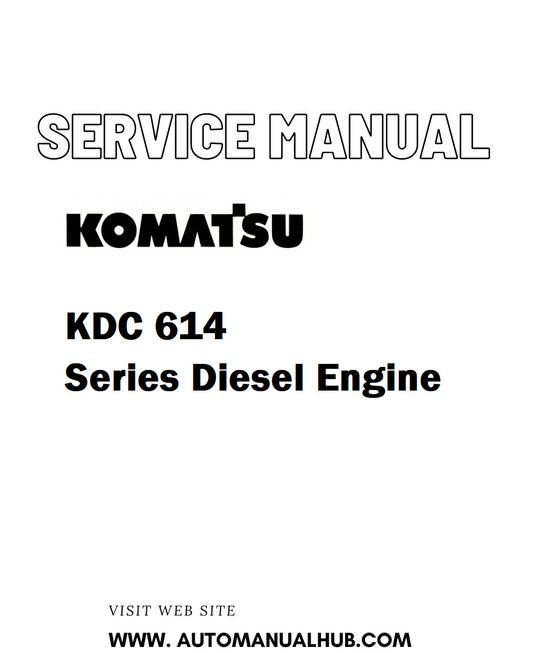 Komatsu KDC 614 Series Diesel Engine Service And Repair Manual - PDF