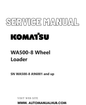Komatsu WA500-8 Wheel Loader Service And Repair Manual SN WA500-8 A96001 and up PDF