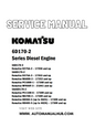 Komatsu 6D170-2 Series Diesel Engine Service And Repair Manual - PDF