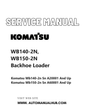 Komatsu WB140-2N, WB150-2N Backhoe Loader Service And Repair Manual SN A20001 and up, A60001 and up PDF