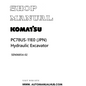 Komatsu PC78US-11E0 (JPN) Hydraulic Excavator Shop Manual SEN06854-02 PDF