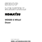 Komatsu WD600-6 Wheel Dozer Shop Manual PDF