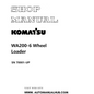 Komatsu WA200-6 Wheel Loader Shop Manual SN 70001-UP PDF 
