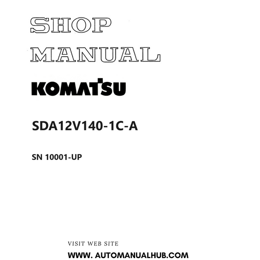 Komatsu SDA12V140-1C-A Shop Manual SN 10001-UP PDF 