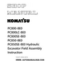 Komatsu PC800-8E0, PC800LC-8E0, PC800SE-8E0, PC850-8E0, PC850SE-8E0 Hydraulic Excavator Field Assembly Instruction Shop Manual PDF