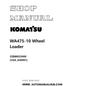 Komatsu WA475-10 Wheel Loader Shop Manual CEBM035000 (USA_A40001) PDF