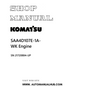 Komatsu SAA4D107E-1A-WK Engine Shop Manual SN 21720884-UP PDF