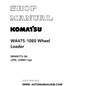 Komatsu WA475-10E0 Wheel Loader Shop Manual SEN06773-06 (JPN_120001 Up) PDF
