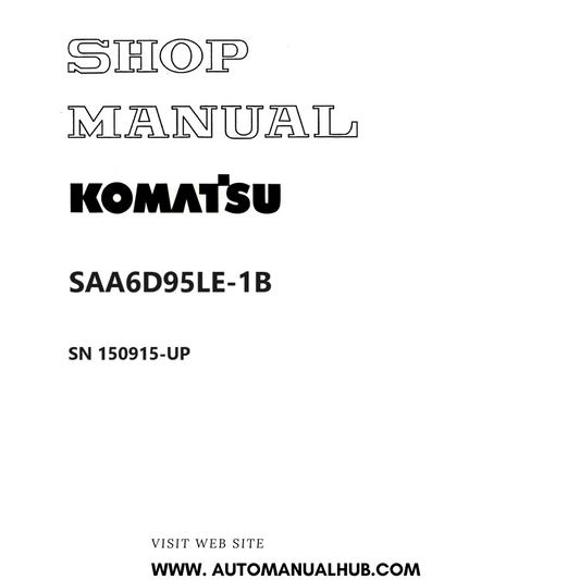 Komatsu SAA6D95LE-1B Shop Manual SN 150915-UP PDF