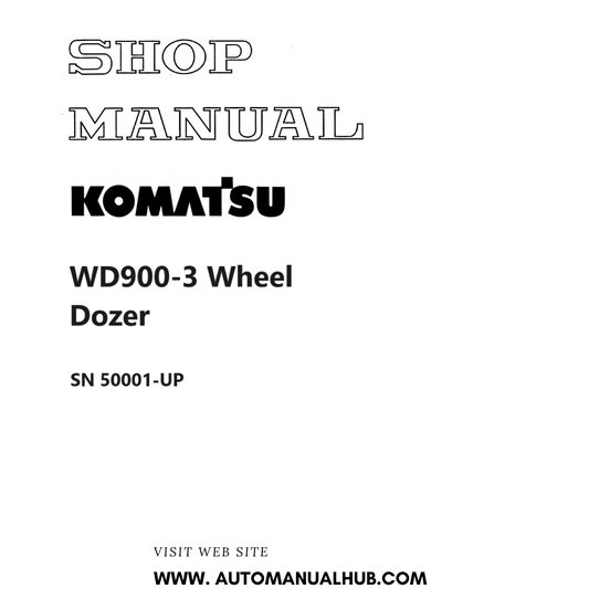 Komatsu WD900-3 Wheel Dozer Shop Manual SN 50001-UP PDF 