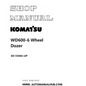 Komatsu WD600-6 Wheel Dozer Shop Manual SN 55004-UP PDF 