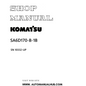 Komatsu SA6D170-B-1B Shop Manual SN 10332-UP PDF