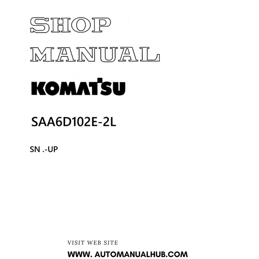 Komatsu SAA6D102E-2L Shop Manual SN .-UP PDF 
