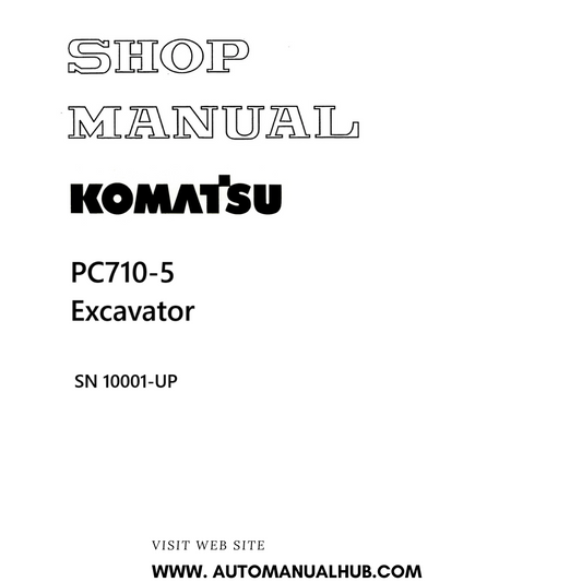 Komatsu PC710-5 Excavator Shop Manual SN 10001-UP PDF 