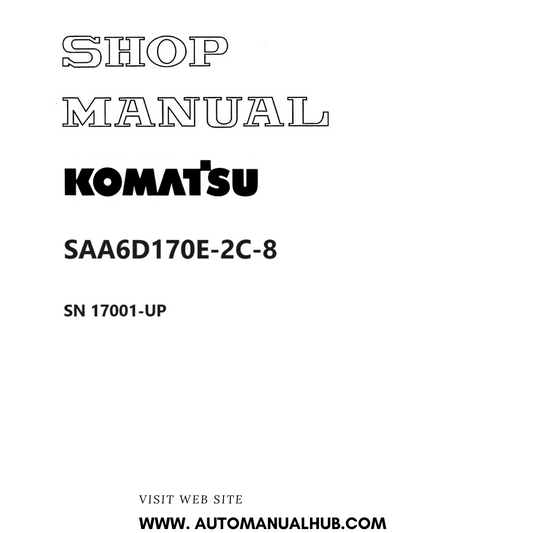 Komatsu SAA6D170E-2C-8 Shop Manual SN 17001-UP PDF