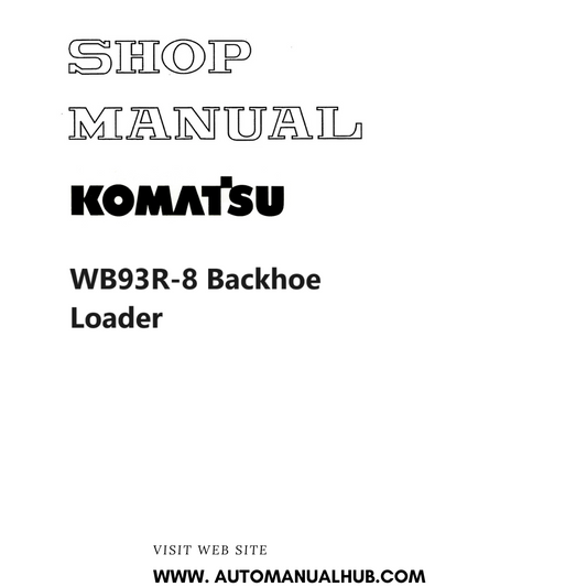 Komatsu WB93R-8 Backhoe Loader Shop Manual PDF